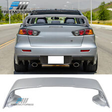 For 08-17 Mitsubishi Lancer X Evo Style Rear Trunk Spoiler Painted U25 Silver