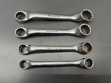 D Snap On Tools 4 Pc Sae Short 12pt Offset Box Wrench Set - Vgc - Usa