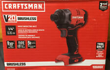 Craftsman V20 Cordless Brushless 14 In. Impact Driver Cmcf810b Tool Only New