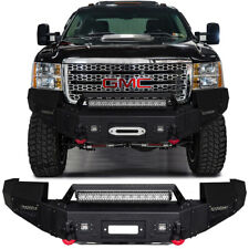 Vijay For 2011-2014 Gmc Sierra 2500 3500 Front Bumper With Winch Plateled Light