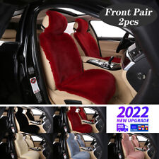 2pcs For Toyota Faux Sheepskin Seat Covers Set Front Cushion Winter Women Girly