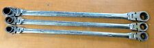 Matco Tool 3 Pc Revers Double Flex Ratcheting Wrench Set 1214 1315 1618mm