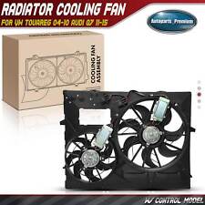 Dual Engine Radiator Cooling Fan W Control Model Assembly For Vw Touareg 04-10