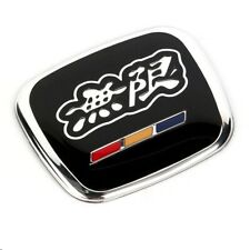Mugen Black Steering Wheel Jdm Emblem For Honda Civic Accord S2000 Fit Fa5 Fd2