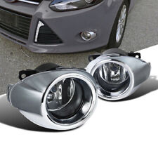 For 2012-2014 Ford Focus Driving Fog Lights Lamps Wbezelchrome Grill Cover
