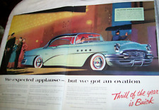 1955 Buick Super Large-mag 2-pg Car Ad -we Expected Applause...