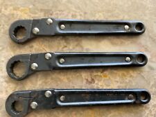 3 Proto Usa Made Ratcheting Flare Nut Wrenches. 3818 916 3824 -34 3820 58