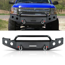 Powder Coated Steel Front Bumper Fit For 2007-2012 2013 Chevy Silverado 1500