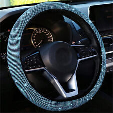 1pc Crystal Diamond Steering Wheel Cover Bling Glitter Interior Car Protector
