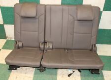 16 Yukon Denali Brown Leather Third Row Backseat 3rd Power Folding Split Bench
