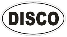 Disco Oval Bumper Sticker Or Helmet Sticker D1862 Euro Oval Dance