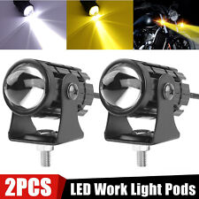 2x Led Work Light Bar Spot Pods Off Road Driving Auxiliary Fog Lamp Yellow White