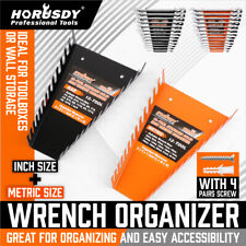 26 Slot Wrench Organizer Holder Metal Tool Box Storage Sockets Trays Rail Rack