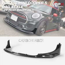 For Mini Cooper S F56 Dag Style Carbon Fiber Front Lip Splitterjcw Bumper Only