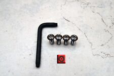 Ant-theft Black Nickel Security Screws For Audi Rear License Plate Frame