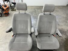 99-03 Vw Eurovan T4 Front Left Right Cloth Seat Pair Heated Oem See Stain