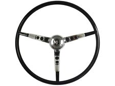 1965-66 Ford Mustang Steering Wheel Kit Whorn Ring Spring - Black