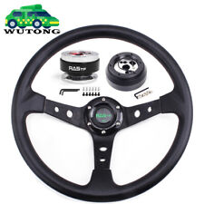 14 Black Steering Wheel Quick Release Hub Adapter 170h For Dodge Chevrolet Gm