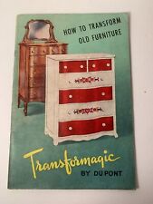 Vintage Dupont Advertising Booklet Transformagic Paint Ad 1945 Collectible Book