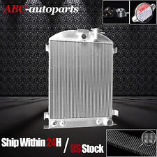 All Aluminum Radiator Fit For 1937-1938 Ford With Chevy V8 Engine Swap Wcooler