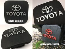 Toyota Tacoma Trailer Hitch Plug Cover Decal - Silver Metallic