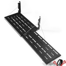 Black Foldable Extended Tailgate Table Cargo Shelf Fit Jeep Wrangler Jk 07-18