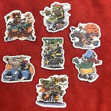  7 Rat Fink Mouse Ed Big Daddy Roth Hot Rod Art Vinyl Decal Stickers Car Truck