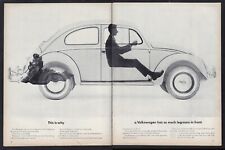 1964 Vw Bug Beatle Ad This Is Why A Volkswagen Has So Much Legroom...