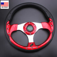 Us 13 320mm Universal Drifting Racing Sport Lightweight Steering Wheel Red