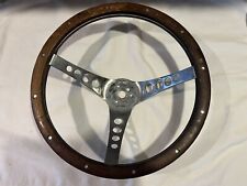 The 500 Superior Performance Product Vintage Wood And Metal Steering Wheel 13.5