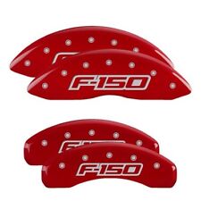 Mgp Caliper Covers Set Of 4 Red Finish Silver F-150 2009