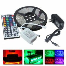 5m Rgb 5050 Water-resistant Led Strip Light Smd With 44 Key Remote 12v Power