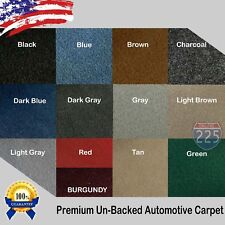 All Colors Upholstery Durable Un-backed Automotive Carpet 40 Wide - By Yard Lot