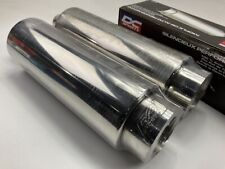 2 Dc Sport Ex5012 Stainless Steel Mufflers Polished Tip 2 Inlet 4 Outlet
