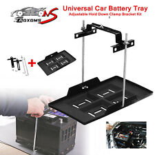 Car Storage Battery Holder Hold Down Tray Adjustable Bracket 27cm Screw Rod Abs