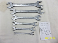 Vintage 6 Pc. Forged In Usa Open End Wrench Set - 12 Sae Sizes