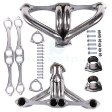 For Chevy Small Block Hugger 262-400 305 Stainless Head Exhaust Manifold Header