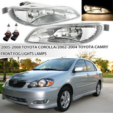 Fit 2002-2004 Toyota Camry2005-2008 Toyota Corolla Front Clear Fog Lights Lamps
