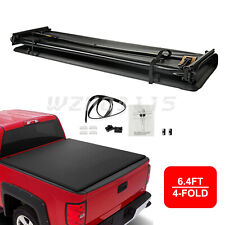 4 Fold 6.4ft Truck Tonneau Bed Cover For 2002-2022 Dodge Ram 1500 2500 3500