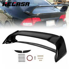 Black Painted Mu Style Rr Rear Trunk Spoiler Wing For 2006-2011 Honda Civic 4dr
