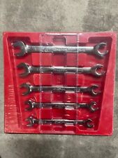 Snap-on 5pc Open End And Flare Nut Wrench Set Rxs605b