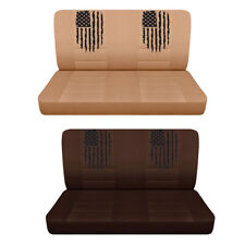 Tan Truck Seat Covers Fits 1960-1986 Chevy C 10 American Flag Bench Seat Covers