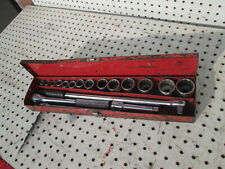 Vintage Wright Tools 1959 12 Drive Socket Set Usa Tools In Metal Case