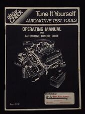 Vintage 1977 Kar Check Operating Manual Tune Up Guide
