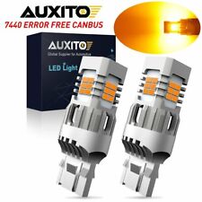 Auxito Amber 74437440 Led Front Turn Signal Light Bulbs No Hyper Flash Canbus A