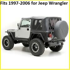 Smittybilt Black Replacement Soft Top Rear Tinted Windows For Jeep Wrangler Tj