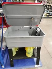 20 Gallon Auto Parts Washer With High Flow Pump 315 Gph Wbasket And Shelf New