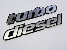Universal Silver Turbo Diesel Aluminum Emblembadgesticker Truck Car Boat Suv