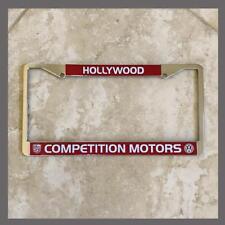 Competition Motors Vw Volkswagen License Plate Frame Hollywood Ca