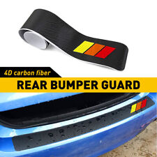 Tricolor Car Rear Bumper Protector Trim Strip Trunk Sill Guard Scratch Pad Cover